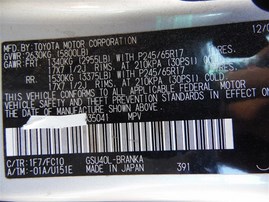 2008 Toyota Highlander Silver 3.5L AT 2WD #Z22043